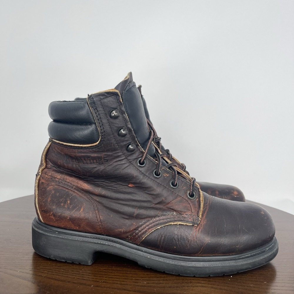 Red Wing Boots Women's 8B Brown Leather‎ Hard Toe Safety Work Utility 39506 - Picture 4 of 16